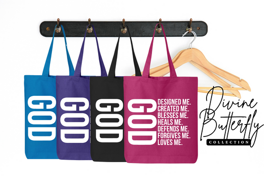 GOD DESIGNED ME Tote